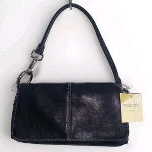PURSE-Mondani NewYork, Black Clutch/Shoulder Strap/Inside Pockets/Full Zip‎ NWT